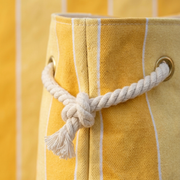 Diane - Yellow & White Striped with Rope Handle
